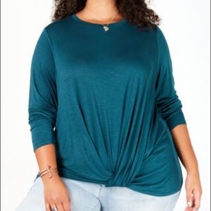 🆕 Eyeshadow Trendy Twist Hem Top